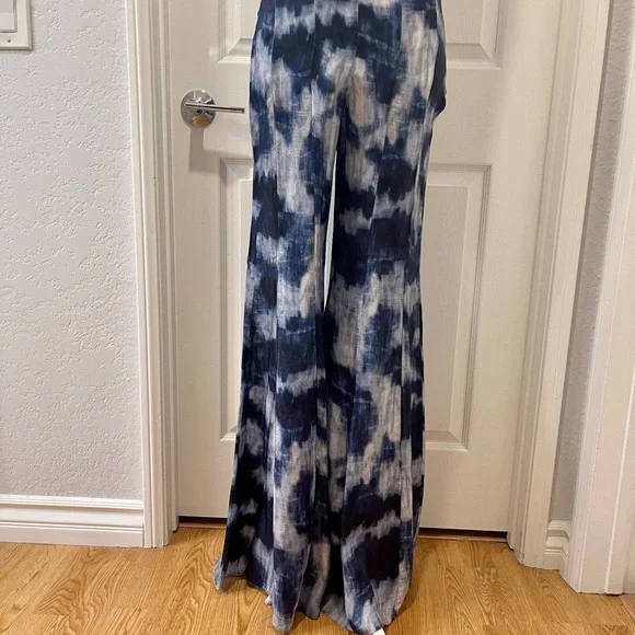 The Madiyah Al Sharqi x Karen Wazen Kylie Tie-Dye Flare Pants Size 36 UK - Picture 2 of 10